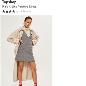 Top shop plaid dress